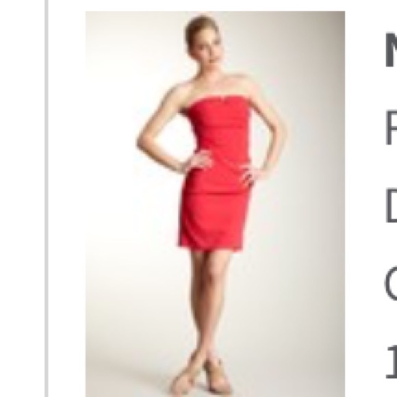 nicole miller strapless dress